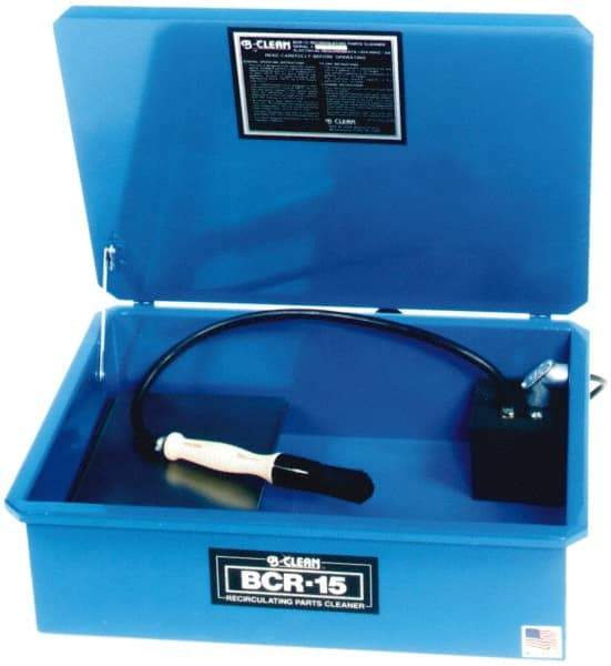 Build-All - Bench Top Solvent-Based Parts Washer - 5 Gal Max Operating Capacity, Steel Tank, 120 Input Volts - A1 Tooling