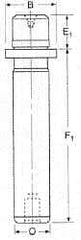 Dayton Lamina - 1" Diam x 4-3/16" Long Demountable Ball Bearing Guide Post - 5/16-18, 1-5/16" Collar OD, 1-3/16" Above Collar, Hardened Steel - A1 Tooling