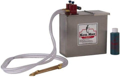 Kool Mist - 2 Outlet, 1 Gal Tank Capacity, Stainless Steel Tank Mist Coolant System - 4' Coolant Line Length, 6" Hose Length, 5/16" Nozzle Diam - A1 Tooling