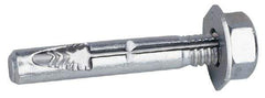 Wej-It - 5/8" Diam, 4-1/2" OAL, Wedge Expansion Concrete Anchor - Steel, Zinc-Plated Finish, Hex Head - A1 Tooling