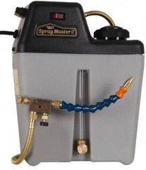 Trico - 1 Outlet, 1 Gallon Tank Capacity, High Density Polyethylene Tank Mist Coolant System - 10" Tank/Unit Length x 5-1/4" Tank/Unit Width x 12-1/4" Tank/Unit Height, 50 to 100 psi, 5' Coolant Line Length, 7" Hose Length - A1 Tooling