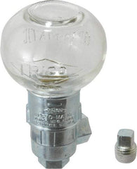 Trico - 1 Outlet, Glass Bowl, 2.5 Ounce Constant-Level Oil Reservoir - 1/4 NPT Outlet, 2-1/2" Diam x 4-1/4" High - A1 Tooling