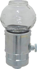 Trico - 1 Outlet, Glass Bowl, 4 Ounce Constant-Level Oil Reservoir - 1/4 NPT Outlet, 2-11/16" Diam x 5-3/4" High - A1 Tooling