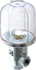 Trico - 1 Outlet, Plastic Bowl, 4 Ounce Constant-Level Oil Reservoir - 1/4 NPT Outlet, 2-5/16" Diam x 5-1/16" High - A1 Tooling