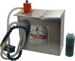 Kool Mist - 1 Outlet, 1 Gal Tank Capacity, Stainless Steel Tank Mist Coolant System - 4' Coolant Line Length, 18" Hose Length, 5/16" Nozzle Diam - A1 Tooling