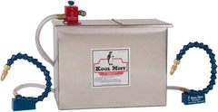 Kool Mist - 3 Outlet, 3 Gal Tank Capacity, Stainless Steel Tank Mist Coolant System - 4' Coolant Line Length, 12" Hose Length, 5/16" Nozzle Diam - A1 Tooling