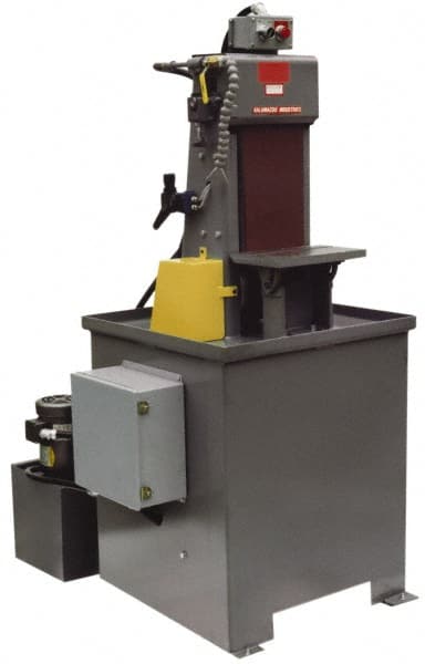 Belt Sanding Machine: 60″ Long, 8″ Wide, Vertical 7.5 hp, 3 Phase, 220 & 440V, 3,500 ft/min Belt Speed