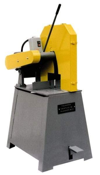 Kalamazoo - 16 or 18" Blade Diam, 1" Arbor Hole, Straight Chop & Cutoff Saw - 3 Phase, 2,500 RPM, 10 hp, 220/440 Volts, 3" in Solids at 90°, 4" in Pipe at 90° - A1 Tooling