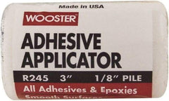 Wooster Brush - 1/8" Nap, 3" Wide Paint Roller Cover - Smooth Texture, Fabric - A1 Tooling