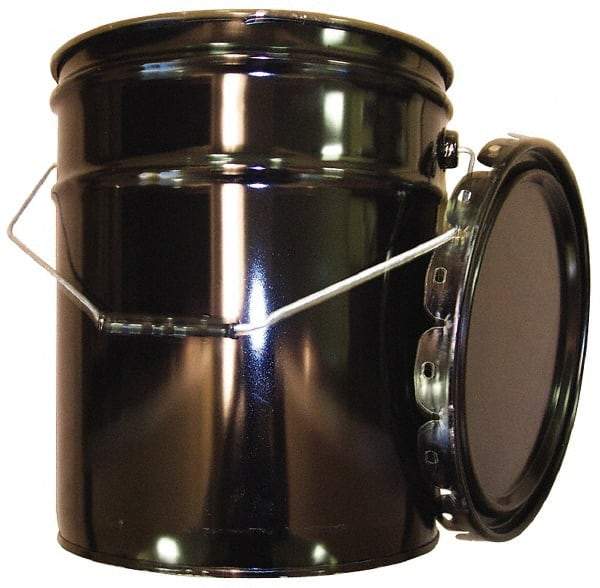 Made in USA - 5 Gallon Capacity, Crimped Lid, Drum Pail - Steel, UN 1H2/X70.8/S/01/USA/+AA1175 Listing - A1 Tooling