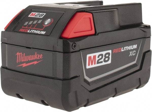 Milwaukee Tool - 28 Volt Lithium-Ion Power Tool Battery - 3 Ahr Capacity, 1 hr Charge Time, Series M28 - A1 Tooling