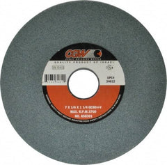 Camel Grinding Wheels - 7" Diam x 1-1/4" Hole x 1/4" Thick, I Hardness, 80 Grit Surface Grinding Wheel - Silicon Carbide, Type 1, Medium Grade, 3,760 Max RPM, Vitrified Bond, No Recess - A1 Tooling