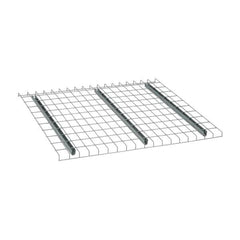 Nashville Wire - 46" Wide, 1-1/2" High, Open Shelving Welded Wire Decking - Steel, 42" Deep, Use with Pallet Racks - A1 Tooling