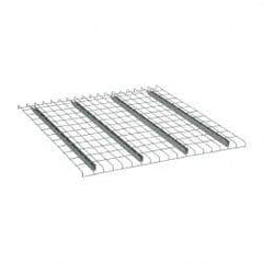 Nashville Wire - 46" Wide, 1-1/2" High, Open Shelving Welded Wire Decking - Steel, 42" Deep, Use with Pallet Racks - A1 Tooling