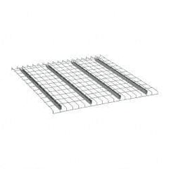 Nashville Wire - 46" Wide, 1-1/2" High, Open Shelving Welded Wire Decking - Steel, 48" Deep, Use with Pallet Racks - A1 Tooling