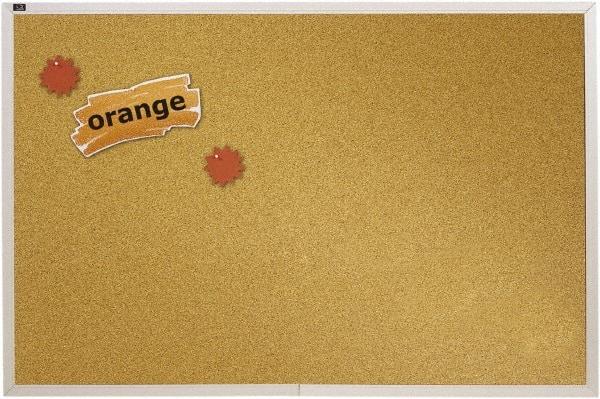 Quartet - 96" Wide x 48" High Open Cork Bulletin Board - Natural (Color) - A1 Tooling