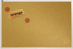 Quartet - 96" Wide x 48" High Open Cork Bulletin Board - Natural (Color) - A1 Tooling