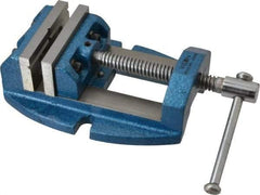 Wilton - 2-3/4" Jaw Opening Capacity x 1-7/8" Throat Depth, Horizontal Drill Press Vise - 3" Wide x 1-7/8" High Jaw, Stationary Base, Standard Speed, 8-1/2" OAL x 3.2" Overall Height, Cast Iron - A1 Tooling