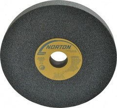 Norton - 8" Diam x 1-1/4" Hole x 1" Thick, J Hardness, 60 Grit Surface Grinding Wheel - Silicon Carbide, Type 1, Medium Grade, 3,600 Max RPM, Vitrified Bond, No Recess - A1 Tooling