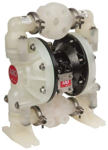 ARO/Ingersoll-Rand - 1" NPT, Nonmetallic, Air Operated Diaphragm Pump - PTFE Diaphragm, Polypropylene Housing - A1 Tooling