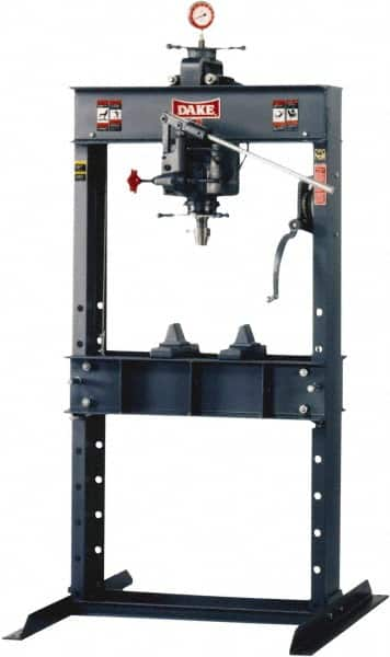 Dake - 50 Ton Manual Shop Press - 4 Inch Stroke - A1 Tooling