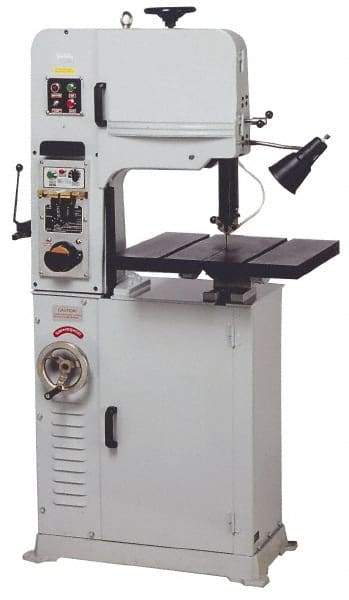 Vectrax - 24 Inch Throat Capacity, Variable Speed Pulley Vertical Bandsaw - 25 to 456 m/min, 2 HP, Three Phase - A1 Tooling