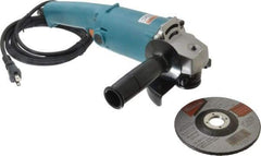 Makita - 5" Wheel Diam, 10,000 RPM, Corded Angle & Disc Grinder - 5/8-11 Spindle, 115 Volts, 9 Amps - A1 Tooling