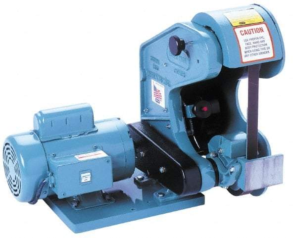 Burr King - 42 Inch Long x 1 Inch Wide Belt Grinder - 3/4 hp, 120 Volts, Vertical Belt, 5,300 Ft. per Min Belt Speed - A1 Tooling