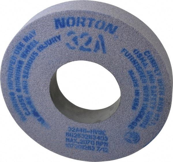 Norton - 12" Diam x 5" Hole x 2" Thick, H Hardness, 46 Grit Surface Grinding Wheel - Aluminum Oxide, Type 1, Coarse Grade, 2,070 Max RPM, Vitrified Bond, No Recess - A1 Tooling