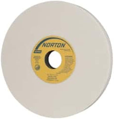 Norton - 8" Diam x 1-1/4" Hole x 3/4" Thick, I Hardness, 60 Grit Surface Grinding Wheel - Aluminum Oxide, Type 1, Medium Grade, 3,600 Max RPM, Vitrified Bond, No Recess - A1 Tooling