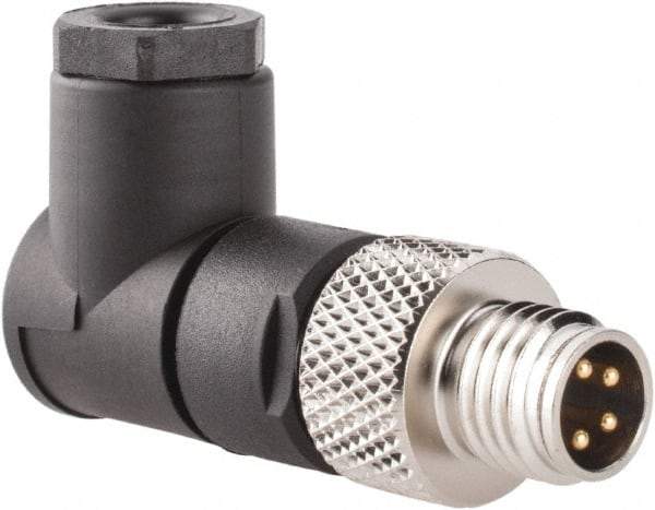 Brad Harrison - 4 Amp, Male 90° Field Attachable Connector Sensor and Receptacle - 60 VAC, 75 VDC, IP67 Ingress Rating - A1 Tooling