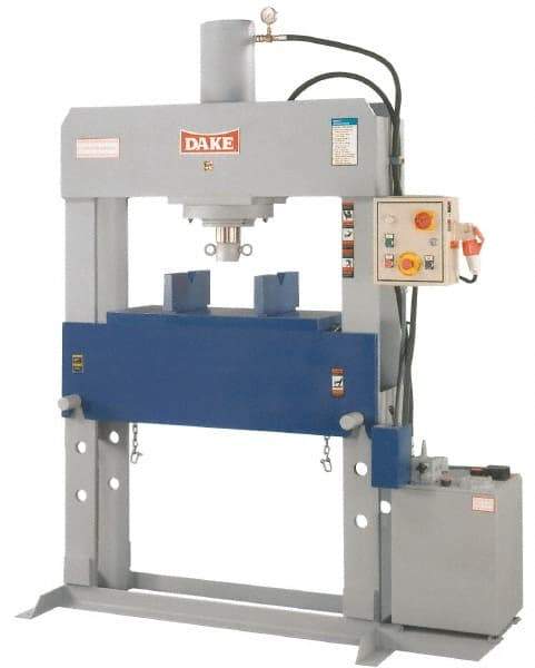 Dake - 40 Ton Hydraulic Shop Press - 19 Inch Stroke, 2 HP, 3 Phase - A1 Tooling