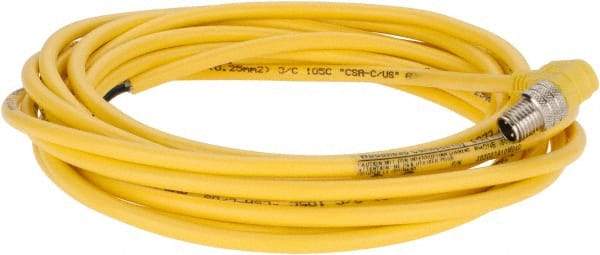 Brad Harrison - 4 Amp, Male 90° Cordset Sensor and Receptacle - 250 VAC/VDC, 4m Cable Length, IP68 Ingress Rating - A1 Tooling