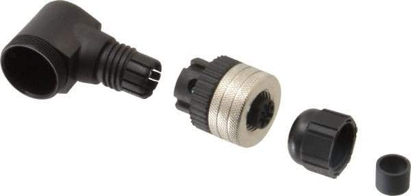 Brad Harrison - 4 Amp, Female 90° to Male 90° Field Attachable Connector Sensor and Receptacle - 250 VAC, 300 VDC, IP67 Ingress Rating - A1 Tooling