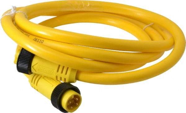 Brad Harrison - 10 Amp, Female Straight, Male Straight Cordset Sensor and Receptacle - 600 Volt, 1.83m Cable Length, IP67 Ingress Rating - A1 Tooling