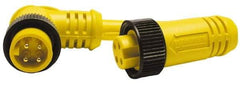 Brad Harrison - 8 Amp, Female Straight, Male Straight Cordset Sensor and Receptacle - 600 Volt, 1.83m Cable Length, IP67 Ingress Rating - A1 Tooling