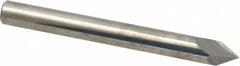 Accupro - 1/4" Diam 2 Flute Single End Solid Carbide Chamfer Mill - A1 Tooling