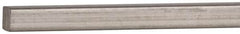 Value Collection - 12" Long x 1/8" High x 1/8" Wide, Plain Key Stock - Stainless Steel - A1 Tooling