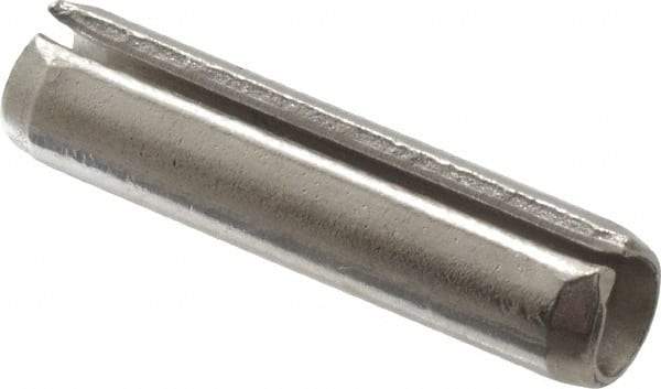 Value Collection - 3/16" Diam x 13/16" Long Slotted Spring Pin - Grade 18-8 Stainless Steel - A1 Tooling