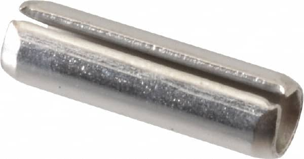 Value Collection - 1/4" Diam x 7/8" Long Slotted Spring Pin - Grade 18-8 Stainless Steel - A1 Tooling