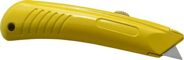 PHC - Retractable Utility Knife - 1" Blade, Yellow Zinc Handle, 1 Blade Included - A1 Tooling