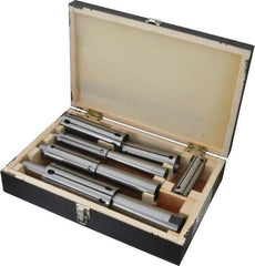 Interstate - 1 to 2" Face Diam, Expanding Lathe Mandrel Set - 3 Pieces - A1 Tooling