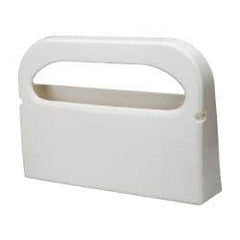 NuTrend Disposables - 500 Capacity White Plastic Toilet Seat Cover Dispenser - 11-1/2" High x 3-1/2" Deep, Holds 2 Half Fold Sleeves - A1 Tooling