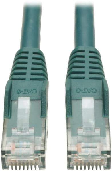 Tripp-Lite - Cat6, 24 AWG, 8 Wires, 550 MHz, Unshielded Network & Ethernet Cable - Green, PVC, 14' OAL - A1 Tooling