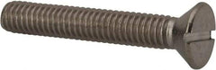 Value Collection - 5/16-18 UNC, 2" OAL Slotted Drive Machine Screw - Flat Head, Grade 316 Stainless Steel, Uncoated, Without Washer - A1 Tooling