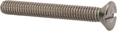 Value Collection - 5/16-18 UNC, 2-1/2" OAL Slotted Drive Machine Screw - Flat Head, Grade 316 Stainless Steel, Uncoated, Without Washer - A1 Tooling