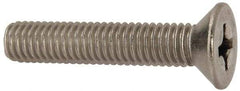 Value Collection - 3/8-16 UNC, 2" OAL Slotted Drive Machine Screw - Flat Head, Grade 316 Stainless Steel, Uncoated, Without Washer - A1 Tooling