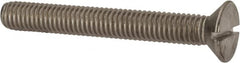 Value Collection - 3/8-16 UNC, 3" OAL Slotted Drive Machine Screw - Flat Head, Grade 316 Stainless Steel, Uncoated, Without Washer - A1 Tooling