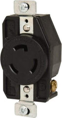 Cooper Wiring Devices - 250 VAC, 20 Amp, L6-20R NEMA, Self Grounding Receptacle - 2 Poles, 3 Wire, Female End, Black - A1 Tooling