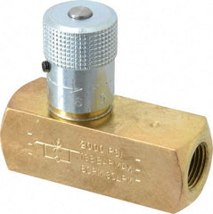 Parker - 8 GPM 3/8 Inlet Brass Hydraulic Control Valve - 3/8-18 Thread - A1 Tooling